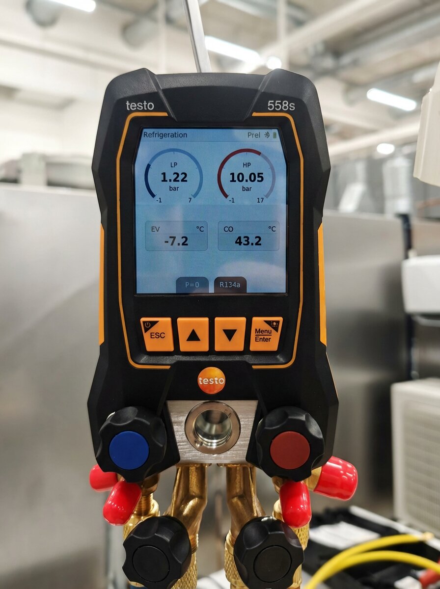 Mittaukset ja käyttöönotto – Testo 558s
